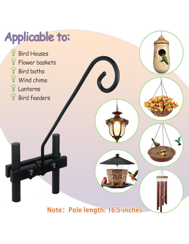 Gancho de Deck NEECONG para Colgar Cestas y Macetas - 15 lbs