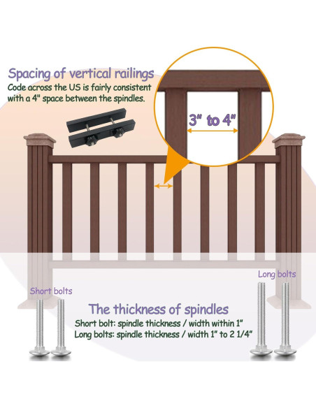 Gancho de Deck NEECONG para Colgar Cestas y Macetas - 15 lbs