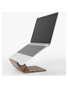 Soporte de Laptop NAMAII de Madera Nogal Ergonómico 21.8x16cm