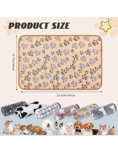 6 Mantitas Absorbentes Lavables para Cobayas 40x60 cm