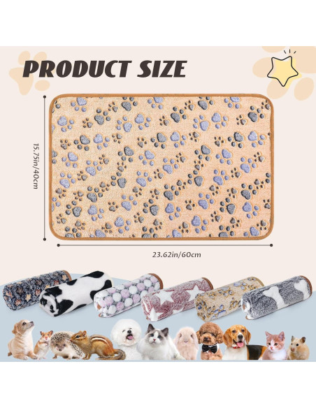 6 Mantitas Absorbentes Lavables para Cobayas 40x60 cm