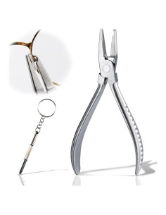 Kit de Reparación de Gafas iGeyzoe con Alicates y Destornillador