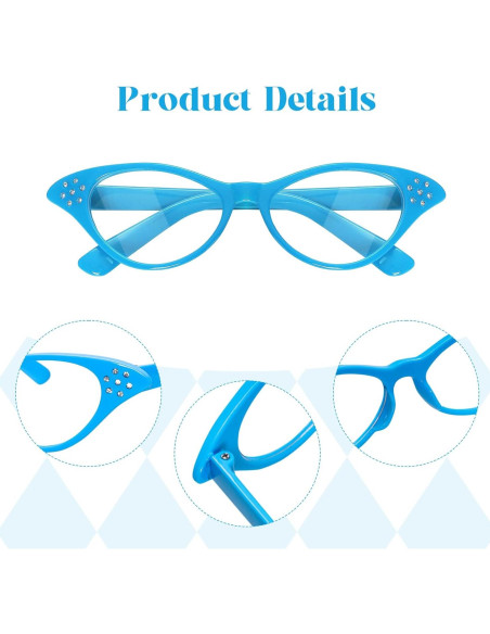 Gafas de Ojo de Gato Vintage Fumwase 4PCS para Mujeres Gafas de Ojo de Gato Vintage Fumwase 4PCS para Mujeres