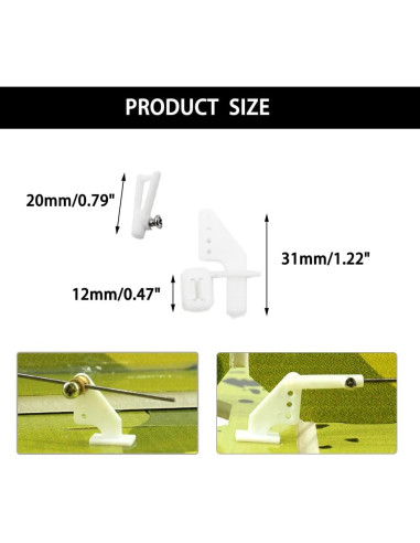 20 Ganchos de Control Plástico URIMPAVIDO para Modelos DIY