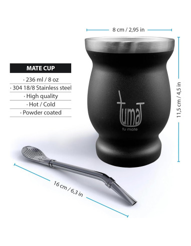 Kit Completo de Yerba Mate TUMA TU MATE - Acero Inoxidable