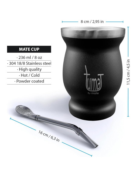 Kit Completo de Yerba Mate TUMA TU MATE - Acero Inoxidable