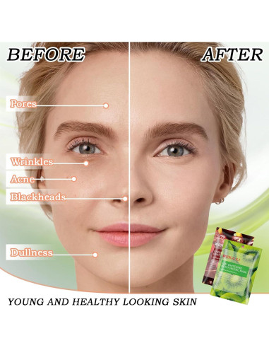 Conjunto de 22 Mascarillas Faciales Hidratantes WENJLYJ