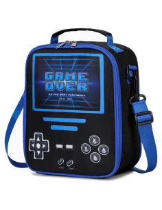 Caja de Almuerzo Aislada ACESAK para Niños - Gamer Negro 5.7L
