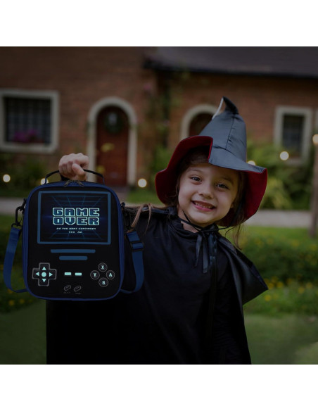 Caja de Almuerzo Aislada ACESAK para Niños - Gamer Negro 5.7L