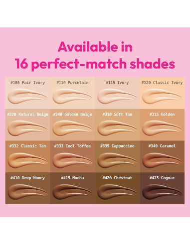 Base de Cojín Ruby Kisses 14.79g Cappuccino Hidratante