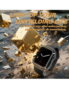 Funda TPU 38mm top4cus para Apple Watch Series 1-8 - Negro 2