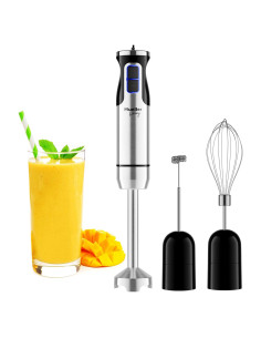 Batidora de Inmersión Mueller 3 en 1 Acero Inoxidable 8 Velocidades