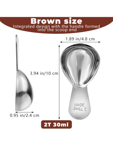 Cuchara medidora de café Bremorou 30 ml acero inoxidable