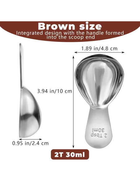 Cuchara medidora de café Bremorou 30 ml acero inoxidable