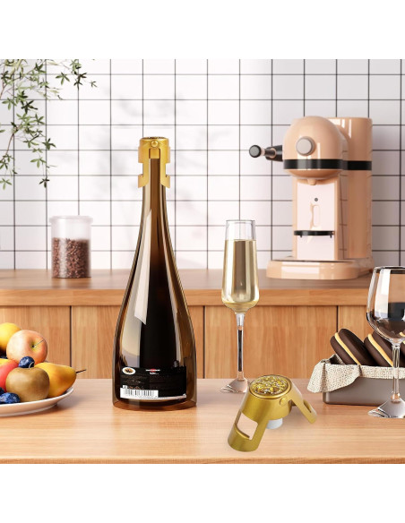 Tapón de Champagne LIZIMANDU Acero Inoxidable 10.5 cm Oro