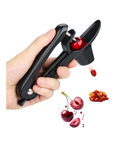 Deshuesador de Cereza Jusanice Acero Inoxidable Negro