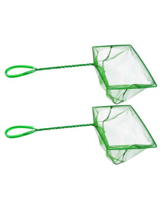 Red de Acuario AOODOOM 20.32 cm Paquete de 2 Verde