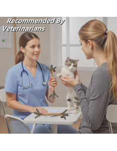 Juguetes para Gatos GREMBEB 3 en 1 con Plumas y Catnip 2