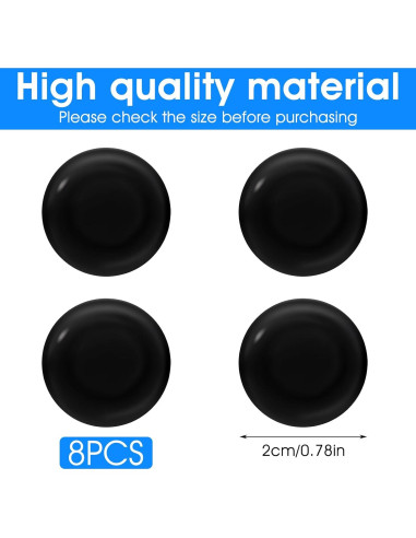 Cubierta Protectora de Agujero de Llave TIESOME 8 Pcs Negro