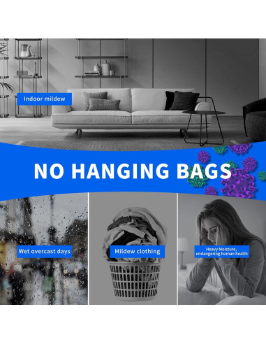 Bolsas Deshumidificadoras ZSZMFH 15 Paquetes 500ml Sin Olor