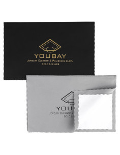 Paño de Limpieza de Joyería Youbay - 27.94x35.56 cm, 2 Piezas
