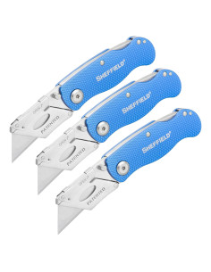 Cuchillo Utility Plegable Sheffield 12514 - Paquete de 3