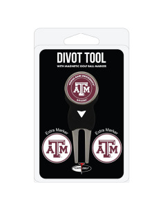 Herramienta de Divot Team Golf Texas A&M Aggies con 3 Marcadores