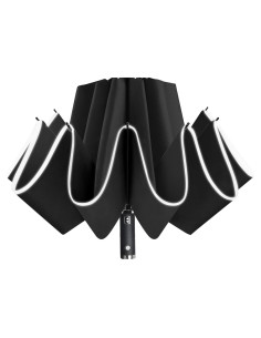 Paraguas Invertido Plegable Lejorain con LED 116.8 cm Negro