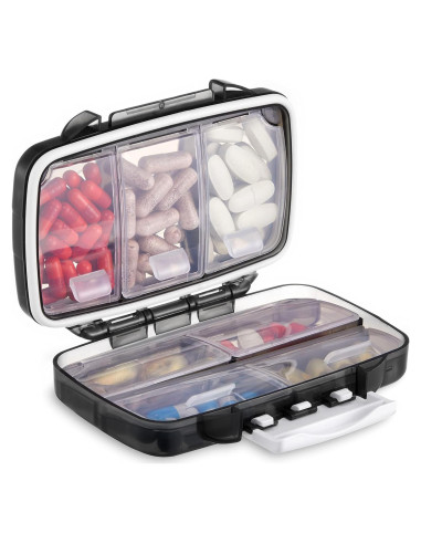 Organizador de Pastillas Portátil Fullicon Mediano 7 Compartimentos