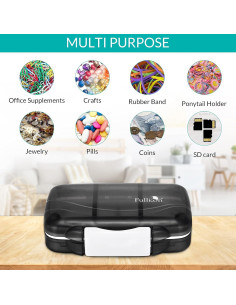 Organizador de Pastillas Portátil Fullicon Mediano 7 Compartimentos 2