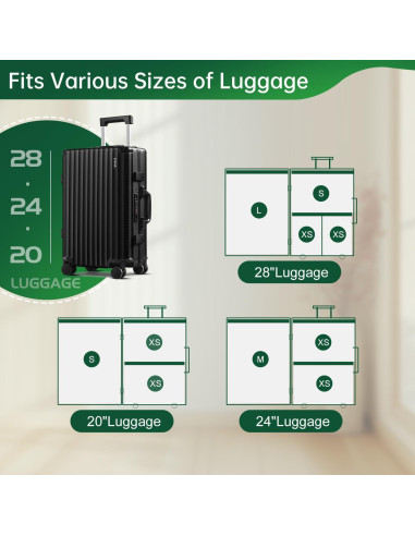 Bolsas de Vacío para Viaje Brodi 6 Piezas con Bomba Eléctrica