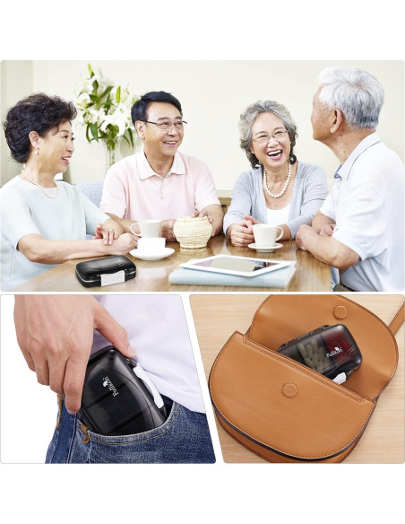 Organizador de Pastillas Portátil Fullicon Mediano 7 Compartimentos Organizador de Pastillas Portátil Fullicon Mediano 7 Compartimentos