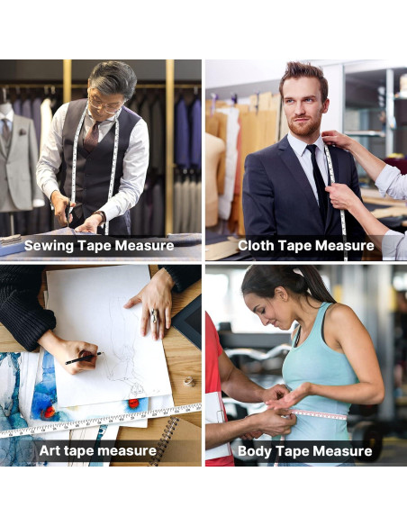 Cinta Métrica Dombbfye Paquete de 5 para Medidas Corporales 150cm Cinta Métrica Dombbfye Paquete de 5 para Medidas Corporales 150cm