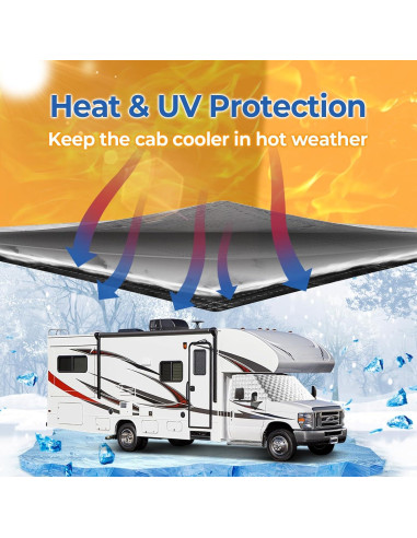 Cubierta Parabrisas RV BougeRV Clase C Ford E450 1997-2025