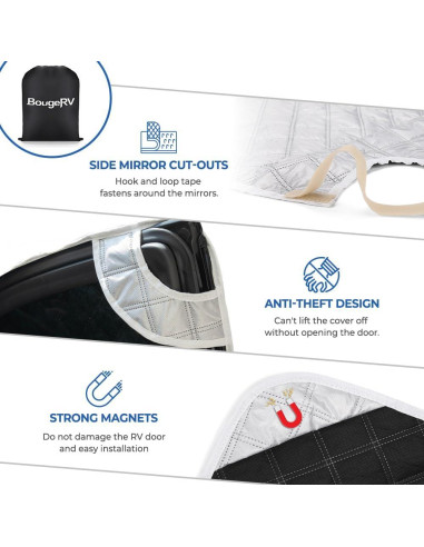 Cubierta Parabrisas RV BougeRV Clase C Ford E450 1997-2025