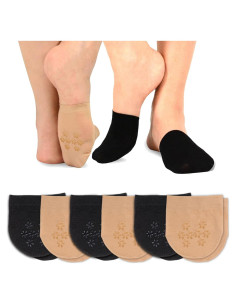 Calcetines invisibles antideslizantes para mujeres - 6 pares