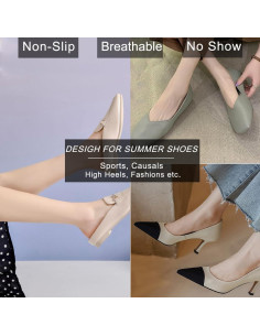 Calcetines invisibles antideslizantes para mujeres - 6 pares 2