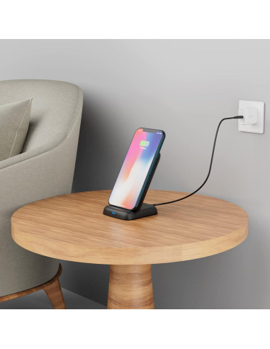 Cargador Inalámbrico Amazon Basics 10W Qi para Smartphones
