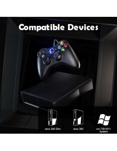 Controlador con Cable LENISUOLE para PC y Xbox 360 - Joystick Mejorado 2