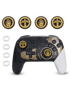 Empuñaduras de Pulgar NANANINO para Controlador Pro Switch Negro Oro