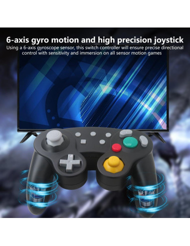 Controlador Inalámbrico Neuroquill Negro para Nintendo Switch/PC