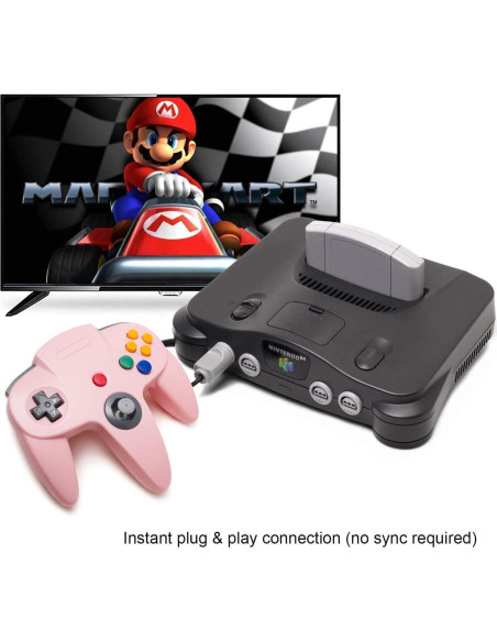 Controlador Retro KIWITATA para Nintendo 64 con Cable 1.83m