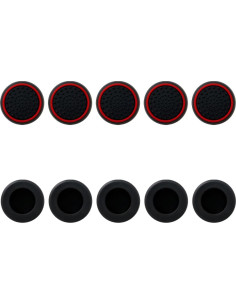 Tapa de Joystick INGQI 10 Piezas Negro y Rojo para PS2/PS3/PS4 2