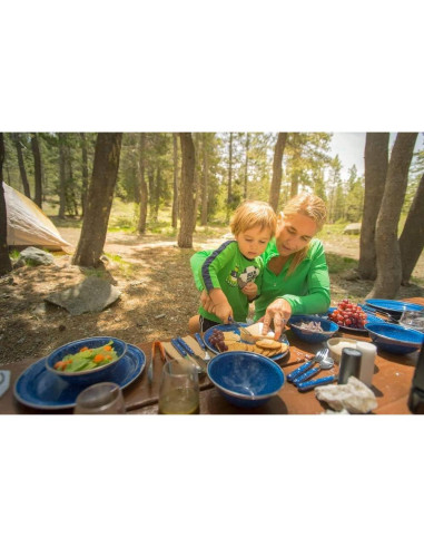 Conjunto de Mesa de Camping GSI Outdoors 12 Piezas Azul