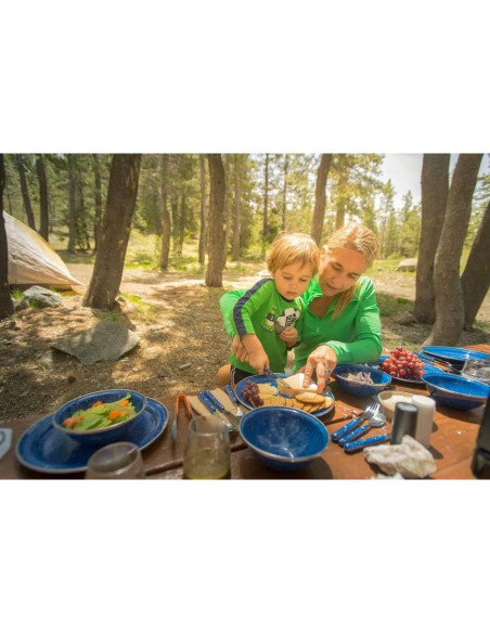 Conjunto de Mesa de Camping GSI Outdoors 12 Piezas Azul