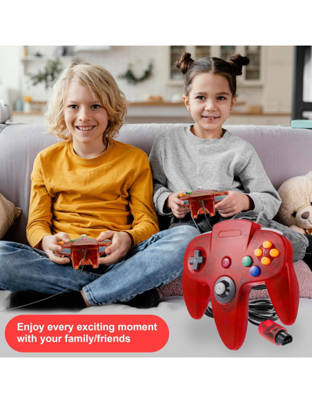 Controlador Retro KIWITATA para Nintendo 64 con Cable 1.83m