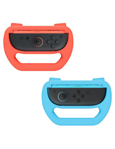 Funda de agarre DLseego para JoyCon Switch 2 - Rojo Azul