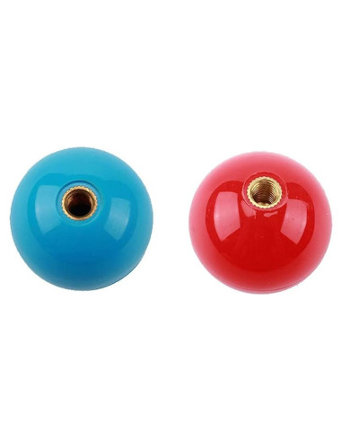 Cabeza de Joystick Redondo Balltop 35mm M6 Lasenersm - Azul y Rojo