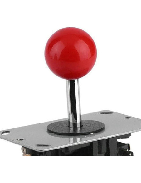 Cabeza de Joystick Redondo Balltop 35mm M6 Lasenersm - Azul y Rojo
