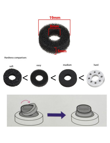 Anillos de Precisión ECSiNG 18 Pcs para Controladores Xbox y Switch